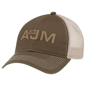 6 Panel Enzyme Washed Deluxe Chino Twill/Soft Nylon Mesh Cap