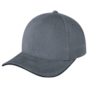 Six Panel Heavyweight Brushed Cotton Drill Baseball Cap