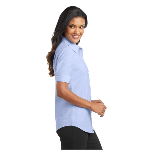 Port Authority Women's Short Sleeve SuperPro Oxford Shirt.
