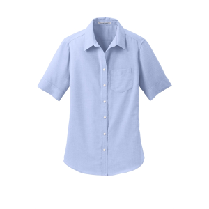 Port Authority Women's Short Sleeve SuperPro Oxford Shirt.