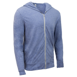 Threadfast Apparel Unisex Triblend Full-Zip Light Hoodie