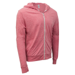 Threadfast Apparel Unisex Triblend Full-Zip Light Hoodie