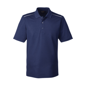 CORE365 Men's Radiant Performance Pique Polo with Reflective Piping