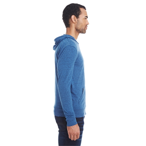 Threadfast Apparel Unisex Triblend Full-Zip Light Hoodie