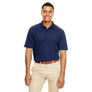 CORE365 Men's Radiant Performance Pique Polo with Reflective Piping