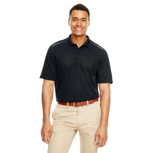 CORE365 Men's Radiant Performance Pique Polo with Reflective Piping