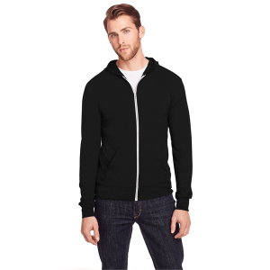 Threadfast Apparel Unisex Triblend Full-Zip Light Hoodie