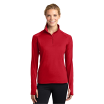 Sport-Tek® Ladies Sport-Wick® Stretch 1/2-Zip Pullover